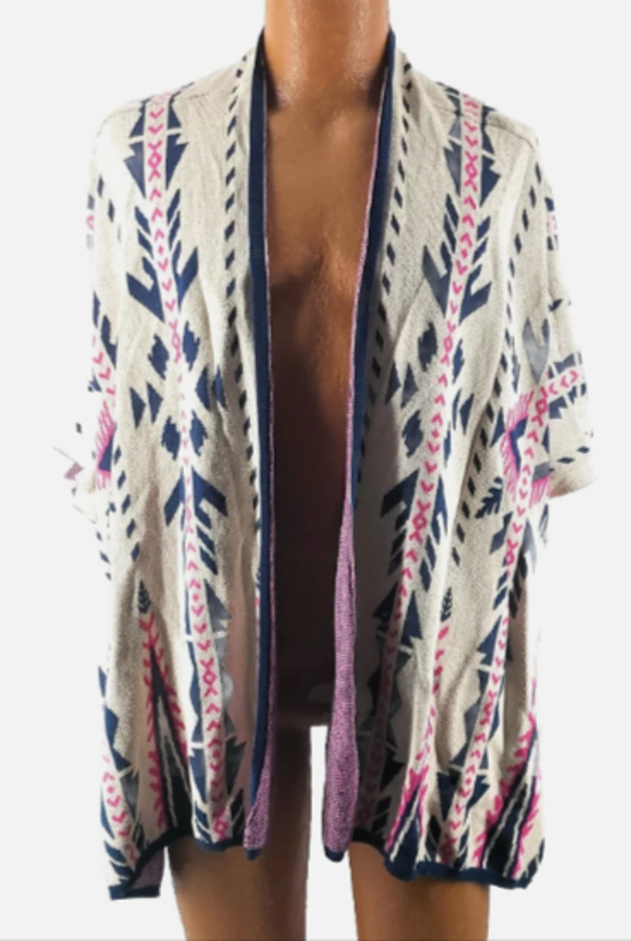 Women's Flying Tomato Large Poncho open Cardigan